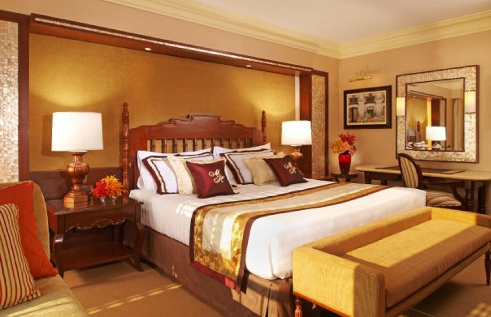 The Manila Hotel Zimmer foto A bedroom at the Taj Mahal Palace